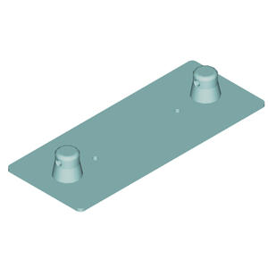 Alutruss Decolock DQ2-WPM Wall Plate Male Bracket - Product Image 2
