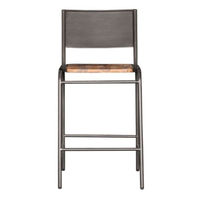 Tabouret de bar noir avec pieds en métal, siège en mousse et artisanat métallique, chaises de salon, tables de bar, chaises d'hôtel pour hôtel
