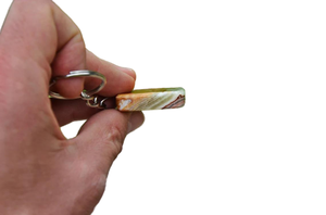 พวงกุญแจหินอ่อนโอนิกซ์สีเขียวหลายสี - Product Image 6