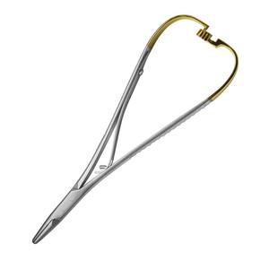 Porte-aiguilles manuel réutilisable Tc Mathieu, pointe fine délicate, acier inoxydable de haute qualité, instrument chirurgical dentaire - Product Image 1