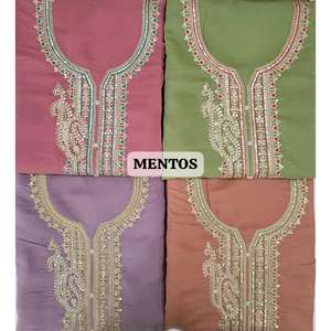 Ensemble de costume scintillant en pur coton non cousu pour femme Tissu de camouflage tissé élégant et confortable Qualité assurée à bas prix - Product Image 3