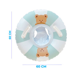 Bouée gonflable Donut pour enfants avec poignées et filet pour les jambes, pratique pour les baignoires et les sièges de bain - Product Image 2