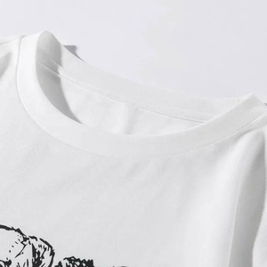 Camiseta de fabricación para hombre, ropa de calle de alta calidad, camiseta en blanco, Logo Camiseta con estampado de pantalla de peso pesado 250 Gsm para hombre - Product Image 6