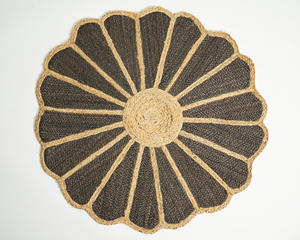 Alfombra de lana tejida a mano de viaje de yute, Alfombra de precisión artesanal, tapiz moderno, artesanía tradicional, altura de felpa lavable - Product Image 5