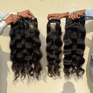 ผมต่อแบบมัดจากโรงงานอินเดีย แท้ 100% เกรด Remy Virgin  แบบเย็บสองชั้น  ธรรมชาติ ไม่ผ่านการแปรรูป - Product Image 2
