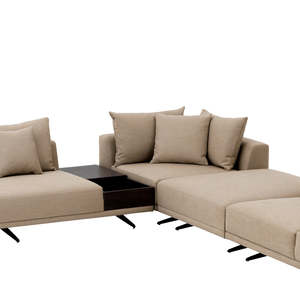 Avalon Sand Contemporary Three-Seat Loveseat <b>Sofa</b> Endless Corner Tufting <b>for</b> Home Furniture PU <b>Sponge</b> <b>for</b> Apartment Living - Product Image 5