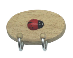 GANCIO ADESIVO "COCCINELLA" 2 POSTI - Product Image 1