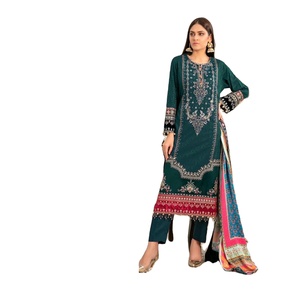 Georgette pesada con bordado de trabajo traje paquistaní para la venta en línea - Product Image 1