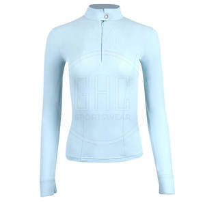 Camisas de Montar de Alta Calidad para Mujer, de Algodón/Poliéster, Ligeras, de Secado Rápido y Transpirables, de Manga Larga, para Uso Casual - Product Image 1