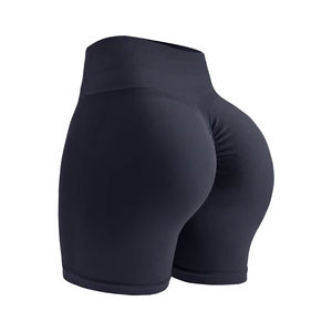 Pantalon de sport taille haute pour femme Short de yoga respirant à séchage rapide avec scrunch Butt Design Couleur unie Vente en gros Respectueux de la peau - Product Image 1