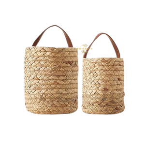Sac cylindrique en jacinthe d'eau VietChoice, sac artisanal naturel, approvisionnement stable, prix de gros - Product Image 4