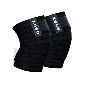 GAF KNEE WRAPS SUPER STRENGTH HEIGHT LIFTING KNEE WRAPS LOGO PERSONNALISÉ KNEE SPORT WRAP Pour HOMMES et FEMMES - Product Image 3