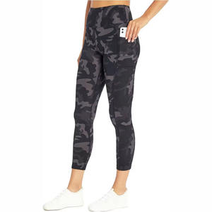 Mallas deportivas de cintura alta con logotipo personalizado, pantalones de entrenamiento de secado rápido de talla grande XL, ajuste de compresión de rendimiento mejorado con logotipo personalizado - Product Image 1