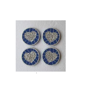 Sous-verre en mosaïque de meilleure qualité pour les ronds, offre spéciale, différents designs, thé, café, personnalisation, ensemble de sous-verres en mosaïque - Product Image 2