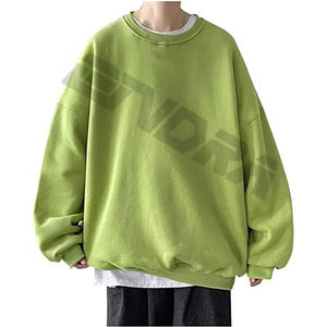 สเวตเชิ้ตของผู้ชายสเวตเชิ้ตสีพื้นผ้าโพลีเอสเตอร์ผ้าคอตตอนดีไซน์แตกต่างกัน - Product Image 2