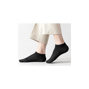 <b>Black</b> No Show Ankle <b>Socks</b> Solid Color Breathable Knitted Casual Summer <b>Socks</b> for Adults Thin Cotton - Product Image 6