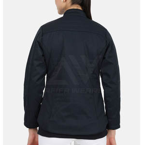 High Quality Women's Reversible <b>Quilted</b> Bomber <b>Jacket</b> Polyester/Cotton Stand Collar Solid <b>Pattern</b> Knitted Zipper Autumn - Product Image 3