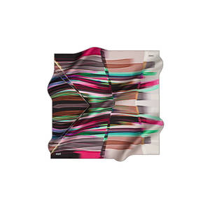 Digital Printed 90x90 Silk Crepe Satin <b>Square</b> <b>Scarf</b> - Product Image 1