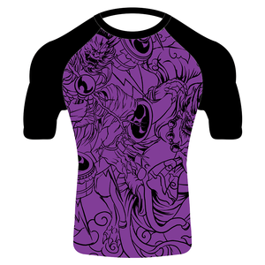 Meilleure qualité homme personnalisé sublimation imprimé manches longues mma bjj rashguard - Product Image 5