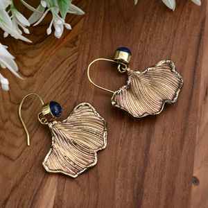 Boucles d'Oreilles Ethniques Créoles en Laiton pour Femmes, Or/Argent/Acier Inoxydable, Alliage de Cuivre, Diamant, Fête de Mariage, Cadeau Plaqué Or - Product Image 3