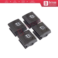 غطاء زر إصلاح مفتاح رفع النافذة BDP1210-2 مكون من 4 قطع لسيارات كليو MK5 وكابتور MK2 ذات 5 أبواب 254107073R