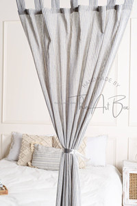 Rideaux indiens faits à la main en gaze de coton doux de qualité supérieure rideaux suspendus pour la décoration intérieure - Product Image 3