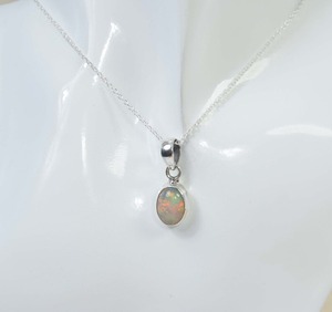 Opale bijoux en pierres précieuses pour femmes argent Boho Style pendentif bijoux 925 en argent Sterling tendance à la main pendentif cadeau pour maman - Product Image 1