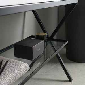 Meuble de salle de bain sur pied de 100 cm, design Madeira industriel - Product Image 4