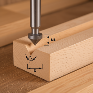 Fraise à rainurer Festool S8 à pointe en carbure pour décorations rainurées GL 50 mm - Product Image 3