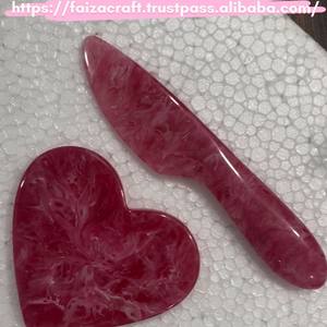 Juego de Cuchillos para Queso de Resina Epoxi Estilo Moderno 2026, Diseño Elegante con Patrón de Remolino Hecho a Mano para Uso en el Hogar, Hoteles y Restaurantes - Product Image 2