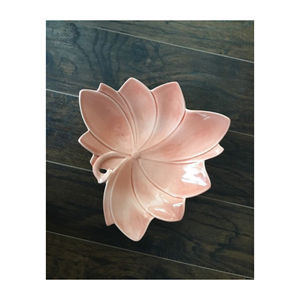 Meilleure qualité grand bol à découper les feuilles en aluminium plaqué or métal écologique décoration de la maison prix peu coûteux - Product Image 4