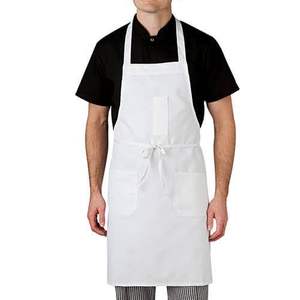 Gran oferta, delantal de algodón de sarga Unisex, tamaño y Color personalizables de calidad Premium para uniformes de restaurante y bar ODM - Product Image 1