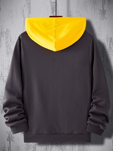 Vente en gros 100% sweat-shirt à capuche surdimensionné en molleton de coton pour hommes sweat-shirt Streetwear lourd de couleur unie - Product Image 3
