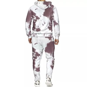 Conjunto Deportivo de Sudadera con Capucha y Pantalones de Estilo Tie Dye Transpirable para Invierno, para Hombre y Mujer - Product Image 4
