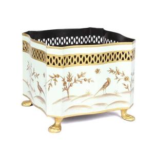 Cubo de basura de metal abierto llamativo para el hogar, cubo de basura de metal impreso para oficina, cubo de basura de metal de baño de diseñador para cocinas - Product Image 2