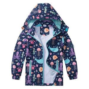 Veste coupe-vent pour enfants Tissu durable Vêtements d'extérieur Veste coupe-vent pour enfants Pour les aventures en plein air des enfants - Product Image 1