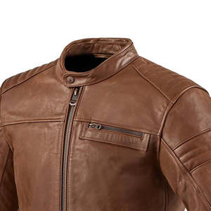 Veste en cuir de moto unisexe de haute qualité, coupe-vent, vêtements de moto pour la course, toutes saisons, service OEM personnalisé - Product Image 2
