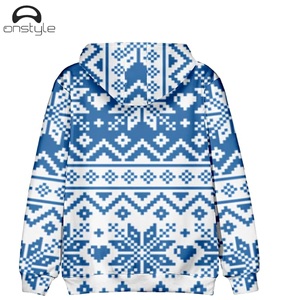 Sudadera con Capucha Extra Grande de Felpa Suave Ecológica con Estampado Navideño para Hombre y Mujer - Product Image 6