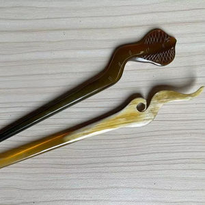 AGUA HECHO A MANO PULIDO CUERNO DE BÚFALO ACCESORIOS PARA EL PELO Tenedor para el cabello Pasadores Clips para joyería Matiss Hair - Product Image 1