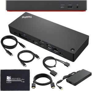 Base Thunderbolt 4 para <span class=keywords><strong>ThinkPad</strong></span> (40B00300US) |   Base de Conexión de Alta Potencia de 300W con Interfaz Tipo C para 2.0, Disponible en Stock - Product Image 1
