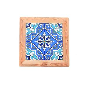 Elegant Classic Wooden Coasters with Artisan <b>Hand</b>-Painted Details Eco-Friendly & Durable <b>Heat</b> Resistant Mats for Home Dining - Product Image 2