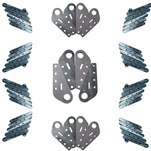 Conector de acero de unión cruzada doblado CNC personalizado para ensamblaje de marco industrial | Componente estructural fabricado con precisión - Product Image 5