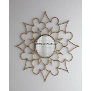 Aspecto atractivo Nuevo elegante Espejo de decoración de pared Calidad Premium Oro Vintage Interior Sala de estar y Espejo de pared de granja - Product Image 4