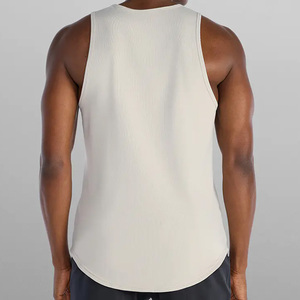 Débardeurs de sport pour hommes en coton 100% personnalisés en gros, 180 g/m², pour la musculation - Product Image 2