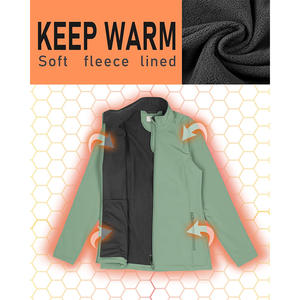 Logo personnalisé veste coupe-vent softshell légère pour femmes respirant imperméable à l'eau design réfléchissant coupe-vent coton commande en gros - Product Image 4