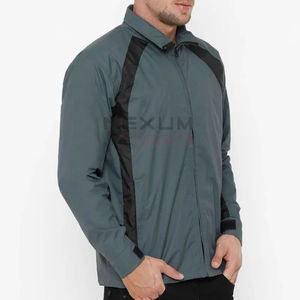 Chaqueta cortavientos impermeable personalizada de OEM para hombre, estilo callejero con cuello alto de gran tamaño, Fabricante Mayorista - Product Image 5