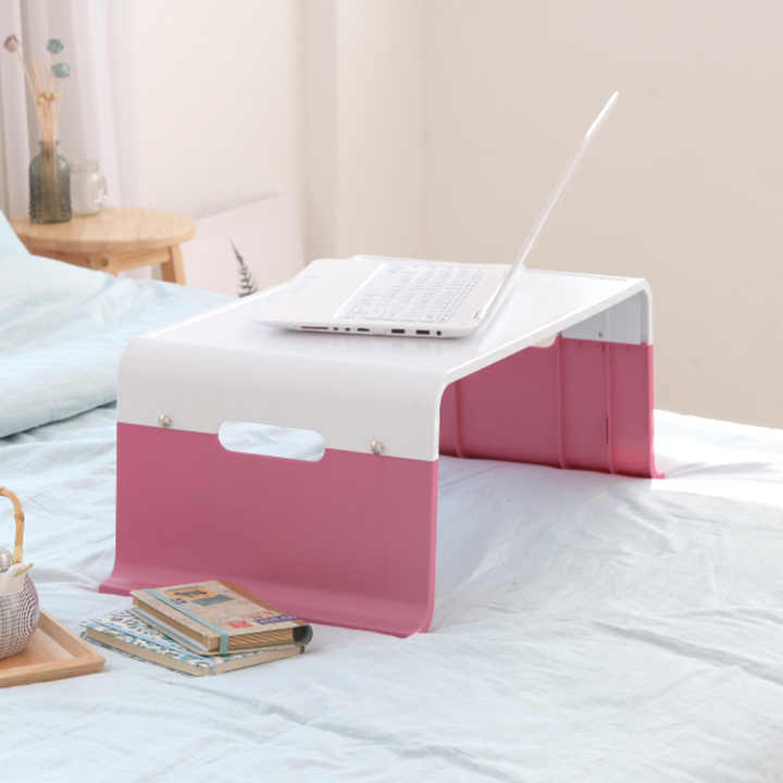 Lightweight but Durable Multipurpose Portable Bed Tray Lap Desk & Monitor Riser Korean Made of ABS Plastic