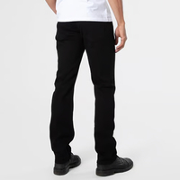 Jean en denim classique pour homme, style urbain, taille haute, coupe droite, délavé, déchiré, bleu clair, décontracté, printemps
