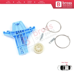 Kit de réparation de lève-vitre électrique arrière droit BWR5347 pour Jetta MK6 A6 IV 2010-2018 5C6 1B 162 163 AV2 AV3 5C6839462 - Product Image 2