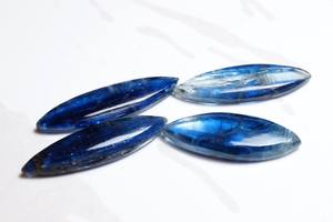Kyanite Cabochon หินอัญมณีทรงมาคีไนต์ขัดเรียบแบบหลวมสวยงามสำหรับทำจี้ - Product Image 4